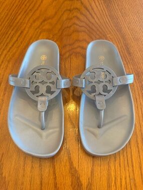 Tory Burch Gray Miller Cloud Sandals